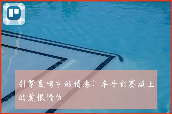 引擎轰鸣中的情感！车手们赛道上的爱恨情仇